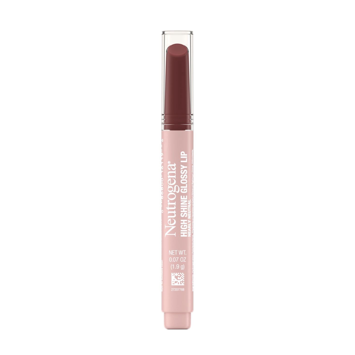 slide 1 of 1, Neutrogena High Shine Glossy Lip Balm, Nearly Neutral, 1 ct