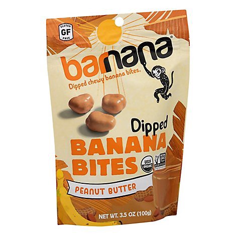 slide 1 of 1, Barnana Banana Bites Organic Chewy Peanut Butter - 3.5 Oz, 3.5 oz