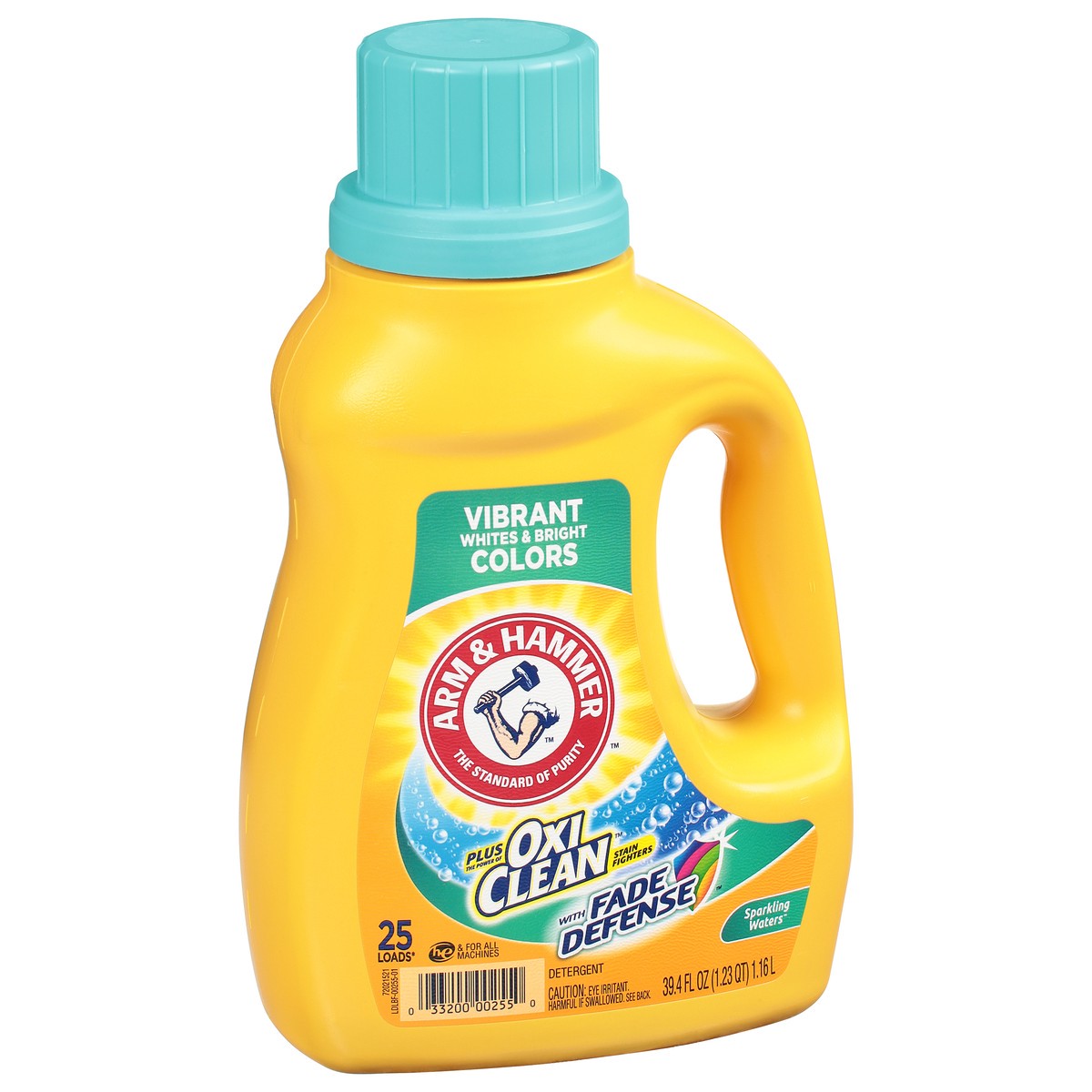 slide 2 of 11, ARM & HAMMER Plus OxiClean Stain Fighters Sparkling Waters Detergent with Fade Defense 39.4 fl oz, 39 oz