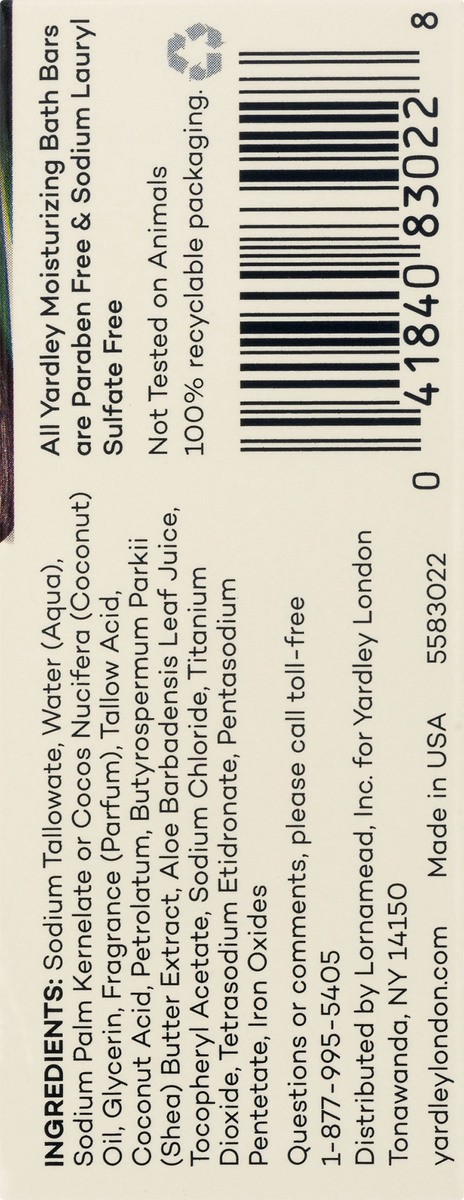 slide 6 of 9, Yardley Creamy Coconut Bath Bar 4.25 oz, 4.25 fl oz