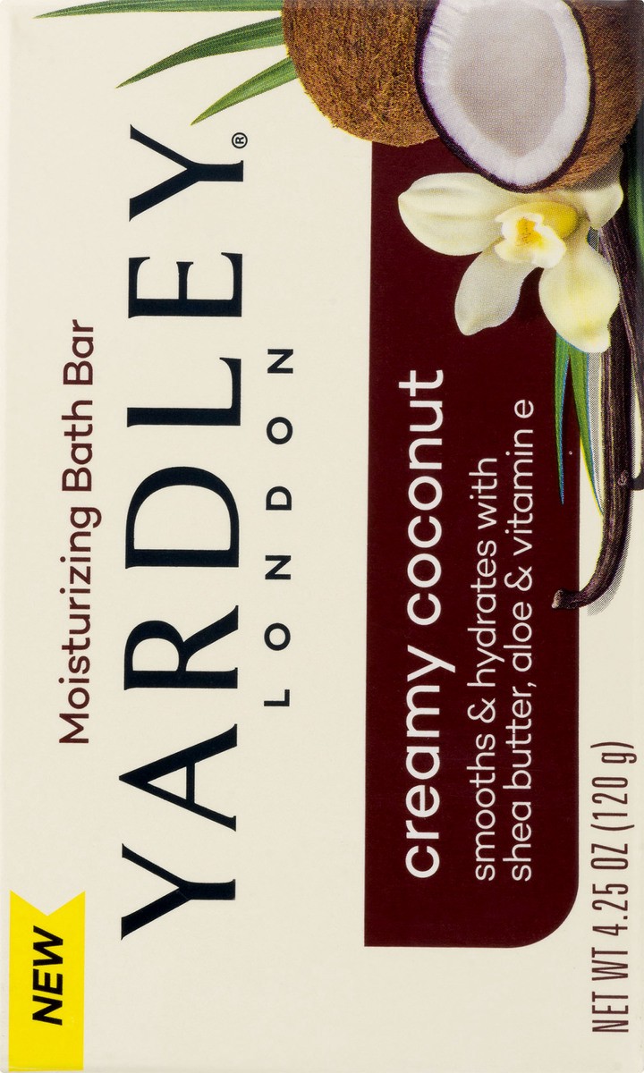 slide 9 of 9, Yardley Creamy Coconut Bath Bar 4.25 oz, 4.25 fl oz