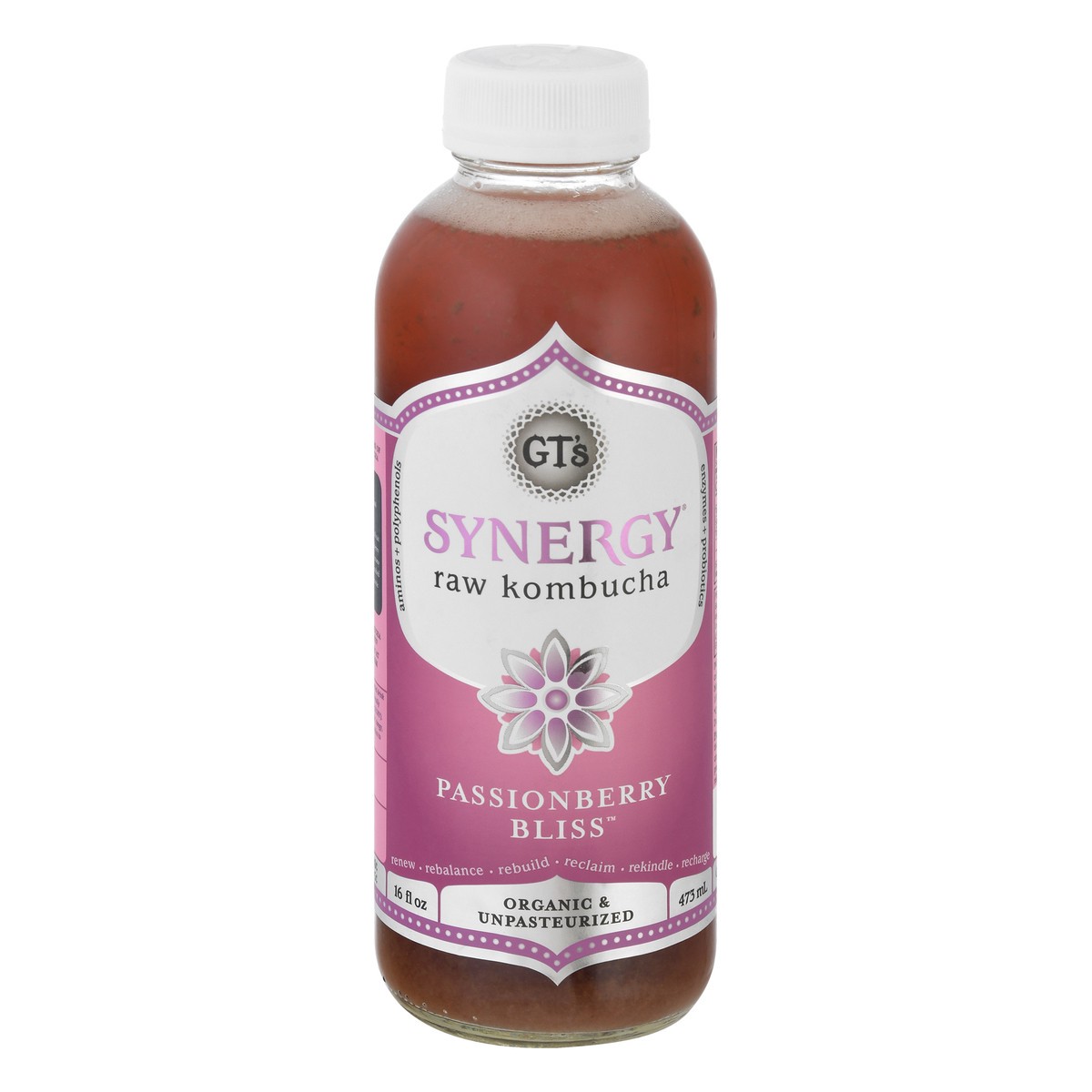 slide 2 of 13, GT's Raw Passionberry Bliss Kombucha - 16 oz, 16 oz