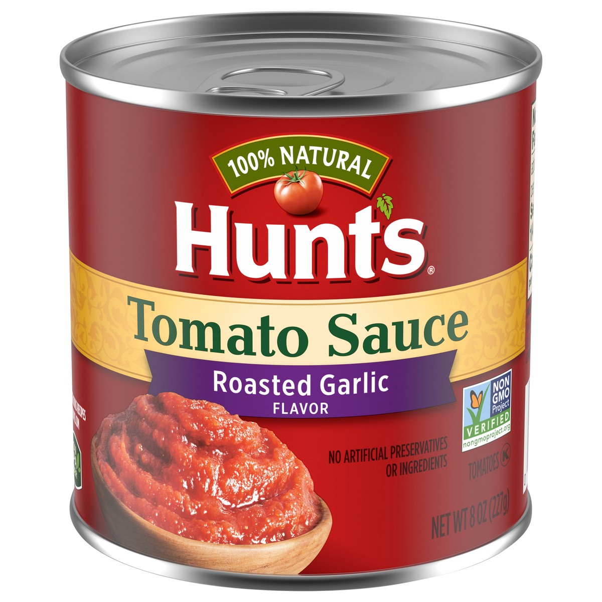 slide 1 of 5, Hunt's Roasted Garlic Flavor Tomato Sauce 8 oz, 8 oz