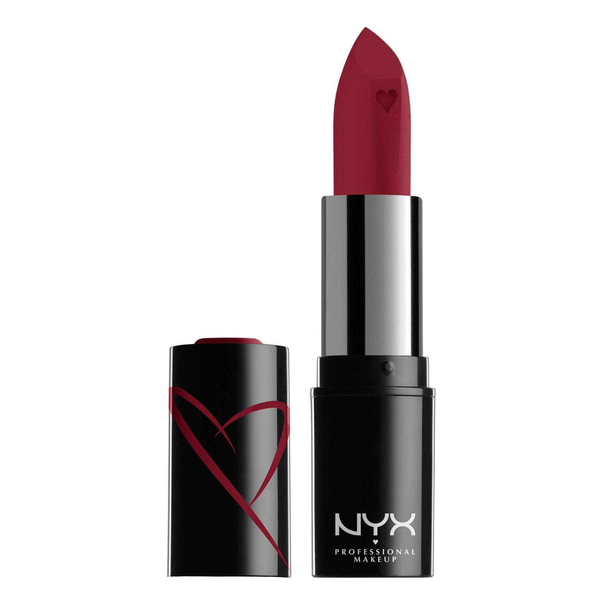 slide 1 of 4, NYX Professional Makeup Shout Loud Satin Lipstick Everyone Lies - 0.12oz, 1.28 oz