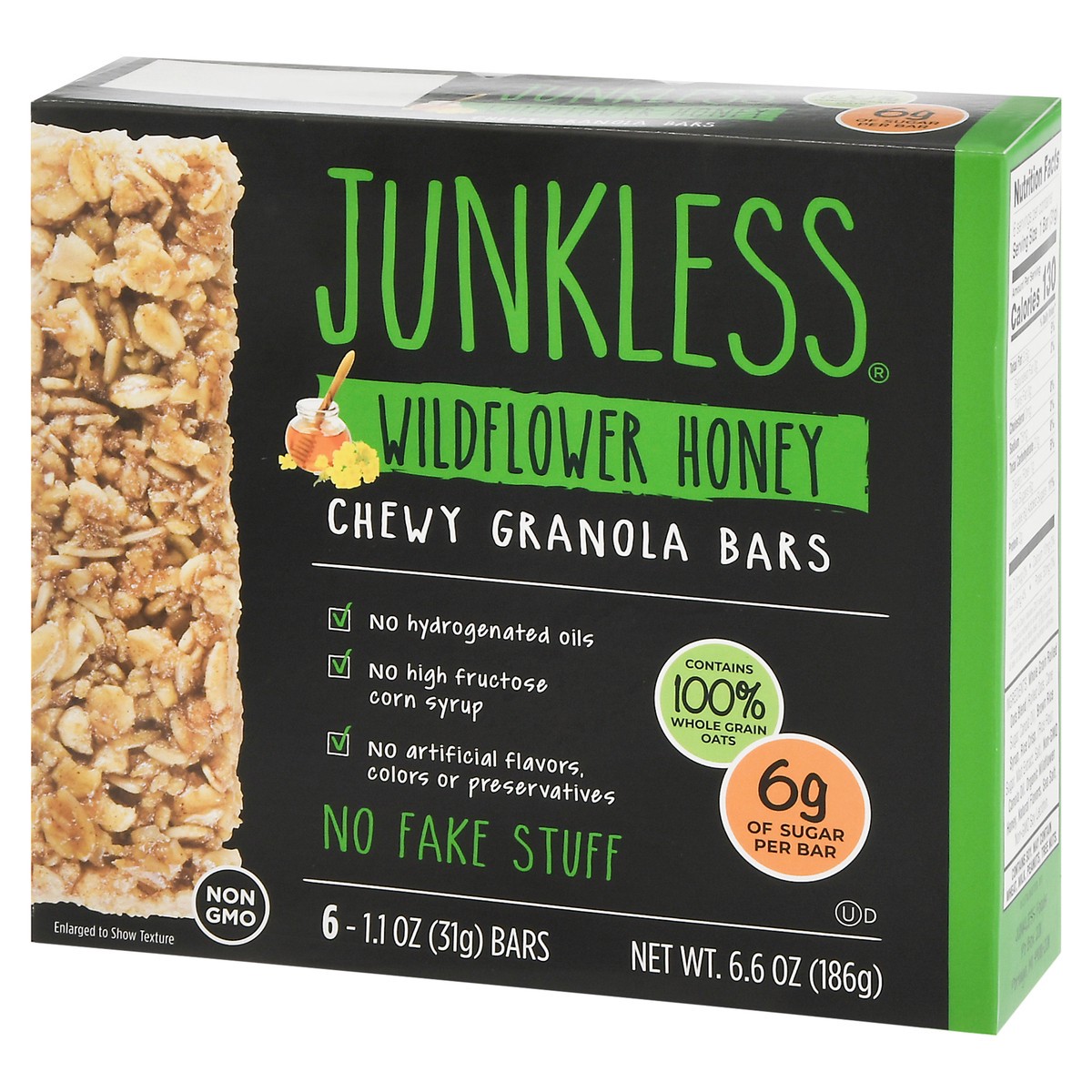 slide 3 of 12, Junkless Oats & Honey Chewy Granola Bars, 6 ct