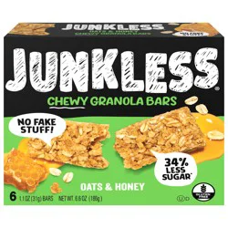 Junkless Oats & Honey Chewy Granola Bars