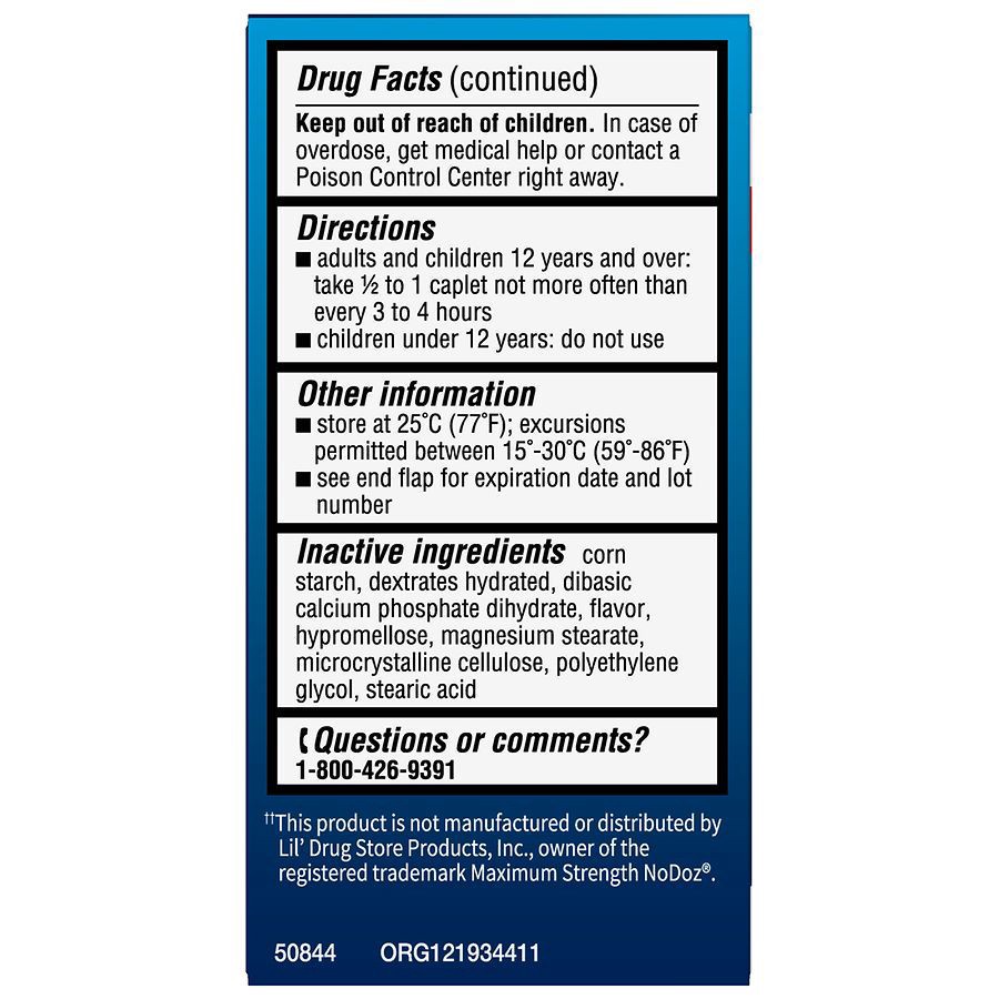 slide 5 of 5, Walgreens Maximum Strength 200Mg Awake Coated Caplets, 60 ct