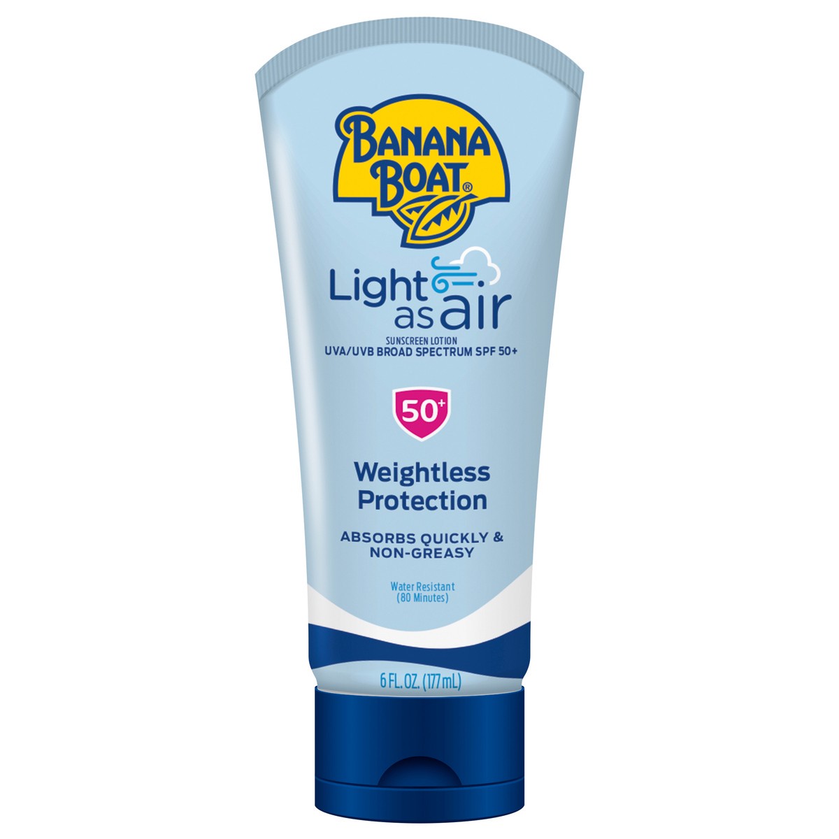 slide 1 of 8, Banana Boat Light as air SPF 50 Sunscreen Lotion 6oz, 6 fl oz