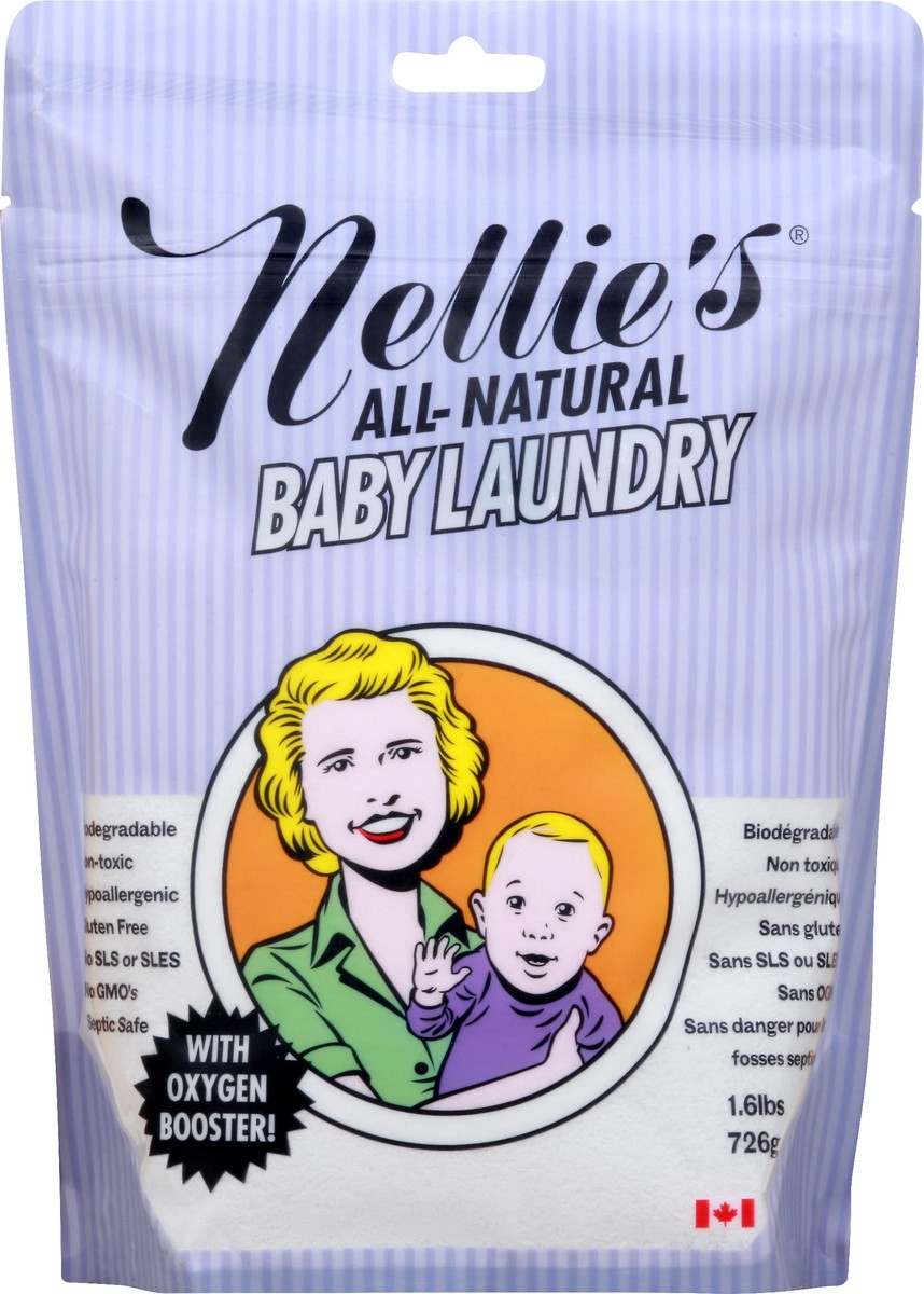 slide 6 of 9, Nellie's All-Natural Baby Laundry Soda Pouch, 1.6 lb