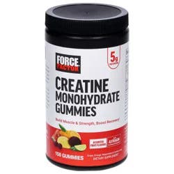 Force Factor Creatine Monohydrate Gummies Assorted Fruit Flavors