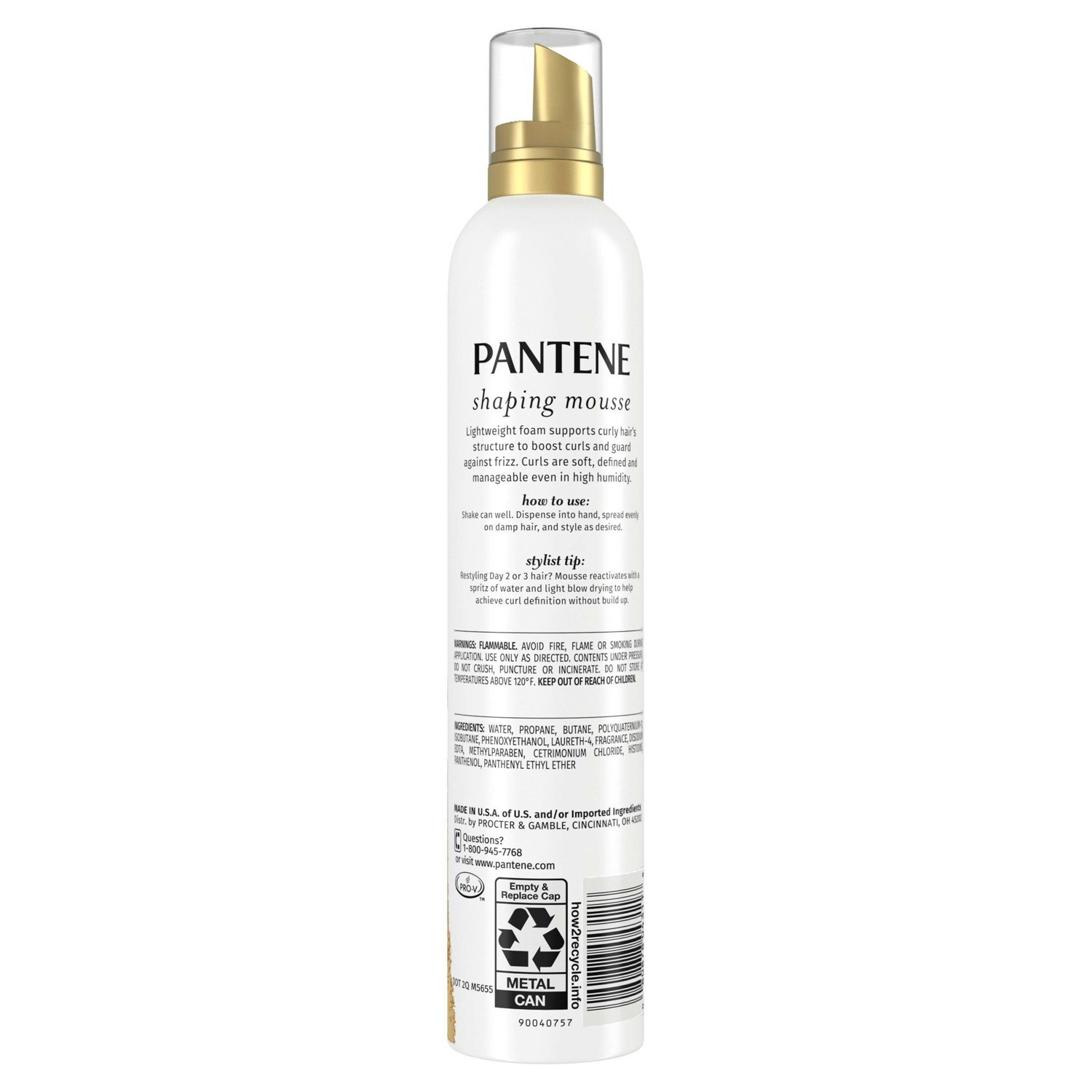 slide 92 of 108, Pantene Pro-V Anti Frizz Hair Mousse for Curly Hair - 6.6oz, 6.6 oz