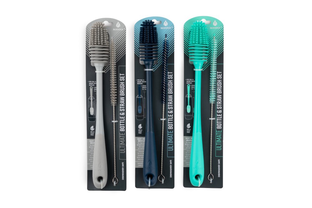 slide 1 of 3, Core Home Bottle Brush With Straw Brush Cleaner Assorted, 1 ct