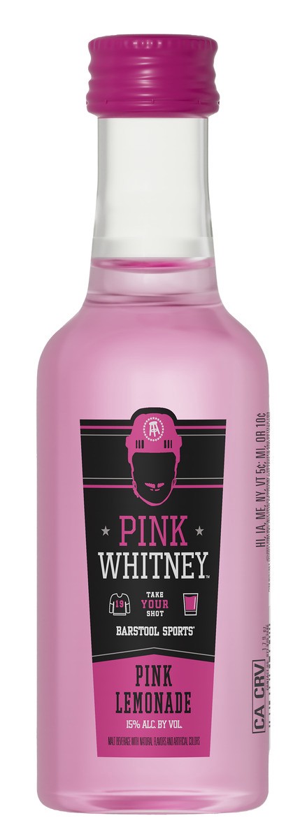 slide 1 of 2, Pink Whitney Lemonade Flavored Vodka, 50 ml