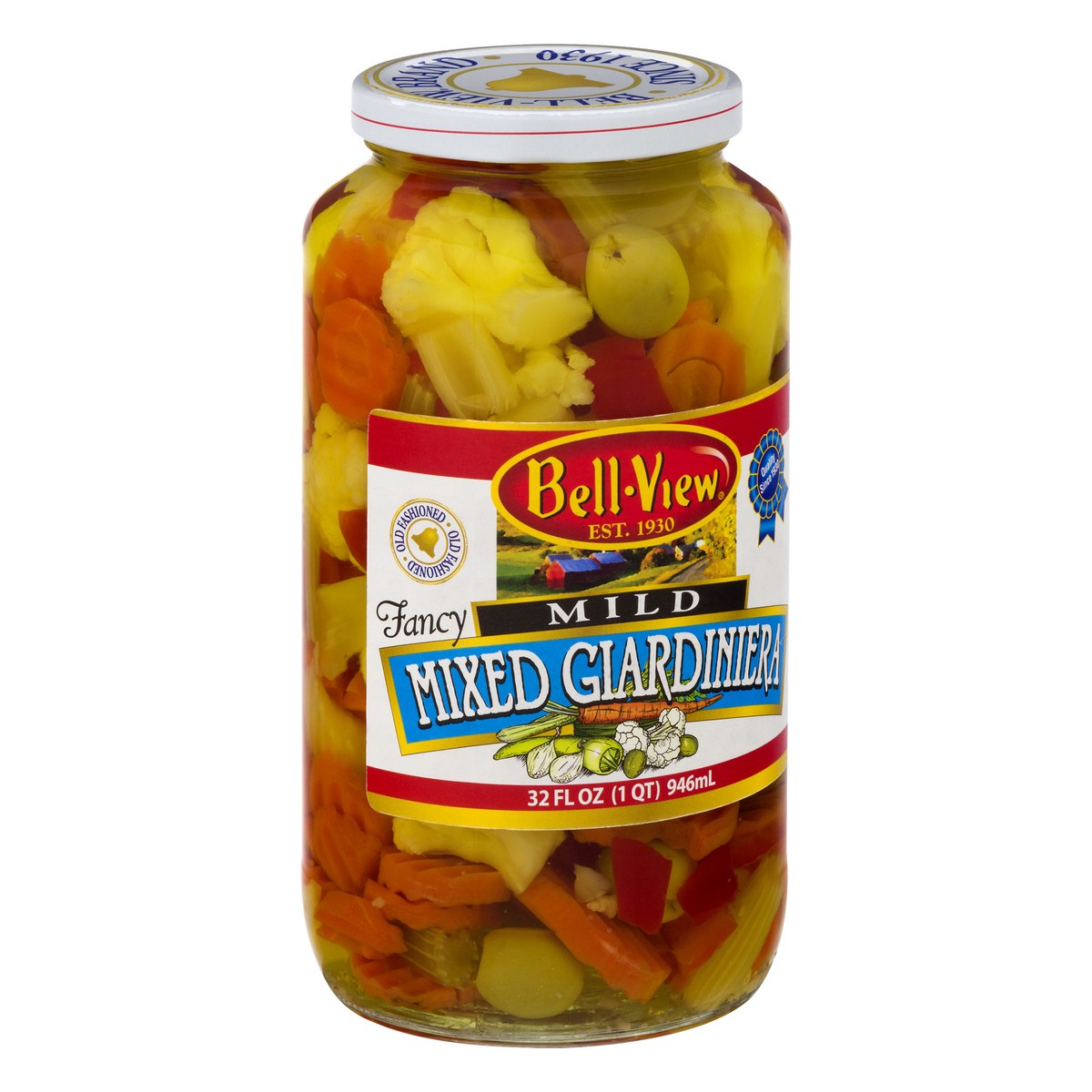 slide 7 of 10, Bell-View Mixed Giardiniera - Mild, 32 fl oz