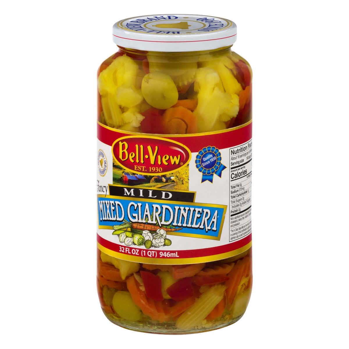 slide 3 of 10, Bell-View Mixed Giardiniera - Mild, 32 fl oz