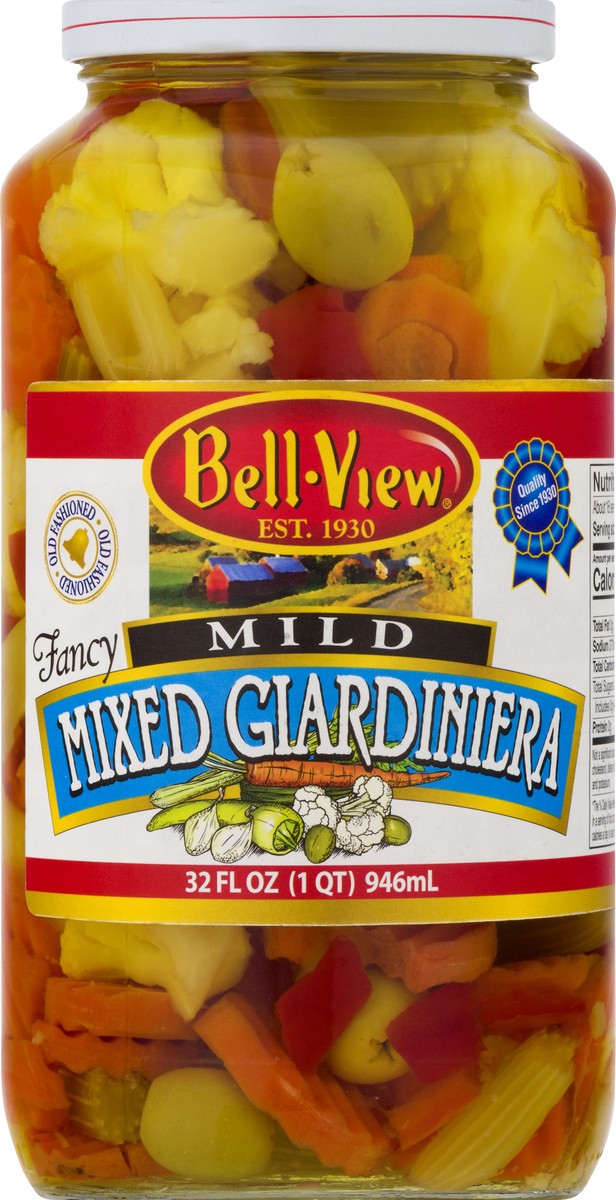 slide 9 of 10, Bell-View Mixed Giardiniera - Mild, 32 fl oz