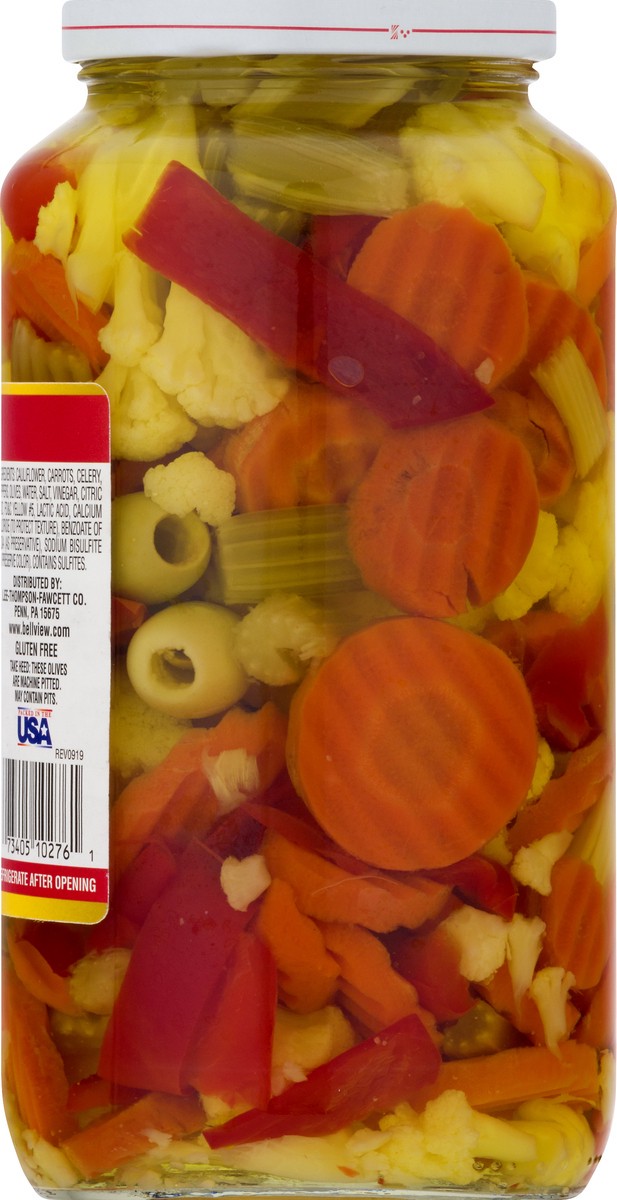 slide 6 of 10, Bell-View Mixed Giardiniera - Mild, 32 fl oz