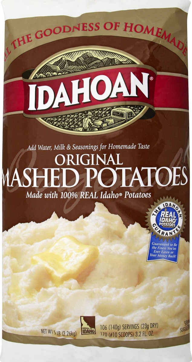 slide 1 of 5, Idahoan Mashed Potatoes 5 lb, 5 lb