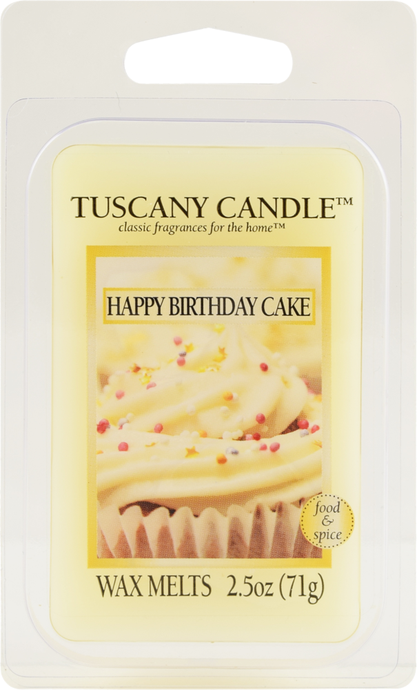 slide 1 of 1, Tuscany Candle Happy Birthday Cake Wax Melts - 6 Pk - Cream, 2.5 oz