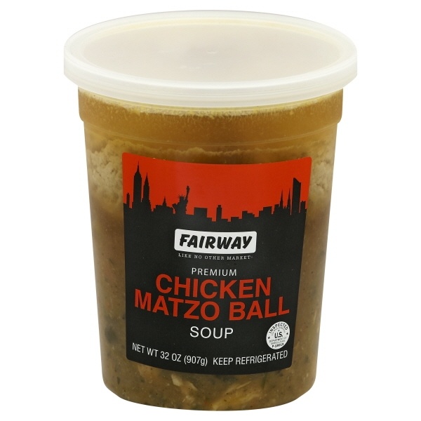 slide 1 of 1, Fairway Chicken Matzo Ball Soup, 32 oz