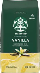 Starbucks Ground Coffee, Flavored Hot or Iced Coffee, Vanilla, 11 oz ​