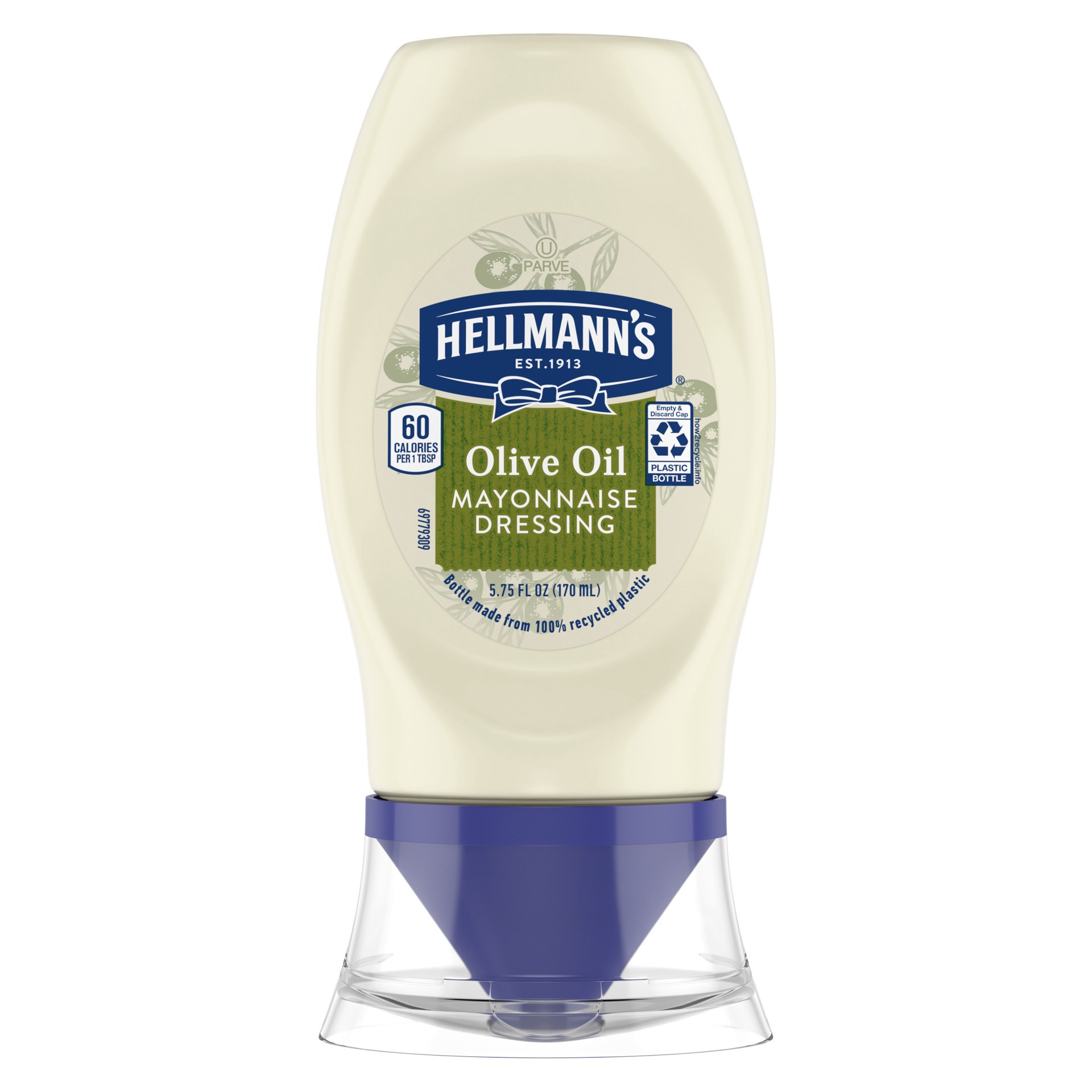 slide 1 of 4, Hellmann's Mayonnaise Dressing with Olive Oil, 5.5 oz, 5.5 oz