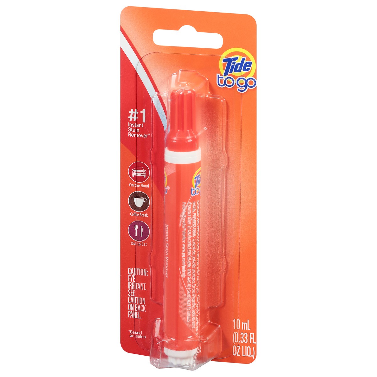 slide 3 of 12, Tide Stain Remover for Clothes with 50% More Stain-Fighting Power and Faster Dry Time, Removes 100+ Stains, Tide To Go Pen, Instant Stain Remover for Clothes, Travel & Pocket Size, 1 Count (Pack of 1), 0.33 fl oz