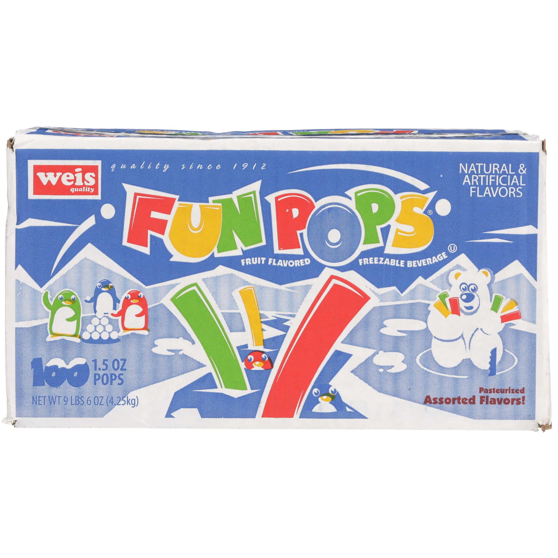 slide 1 of 6, Weis Quality Freeze Pops, 150 oz