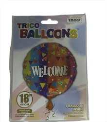 Trico 18 Welcome Foil Balloon - Assorted