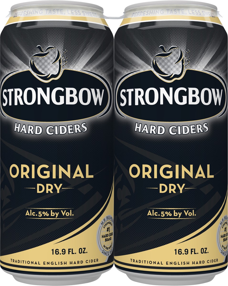 slide 1 of 1, Strongbow Original Hard Ciders 4 - 16.9 fl oz Cans, 4 ct; 16 oz