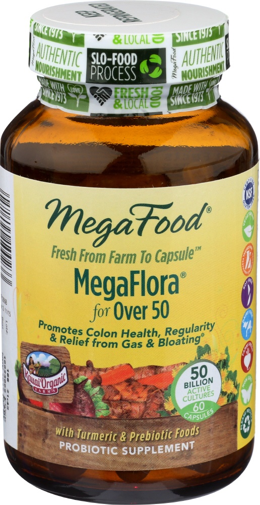 slide 1 of 1, MegaFood Megaflora For Over 50, 60 ct