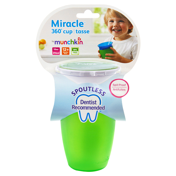 slide 1 of 1, Munchkin Miracle 360 Deco Sippy Cup, 9 oz