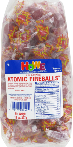 slide 1 of 1, Howe Atomic Fireballs Candy, 14 oz