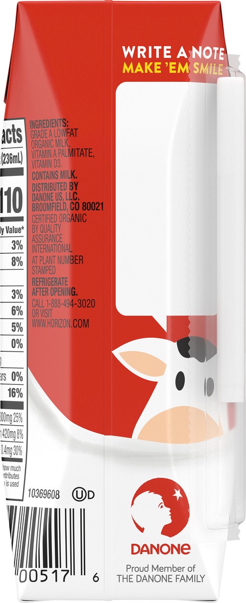 slide 12 of 14, Horizon Organic Lowfat Milk 8 fl. oz. Carton, 8 fl oz