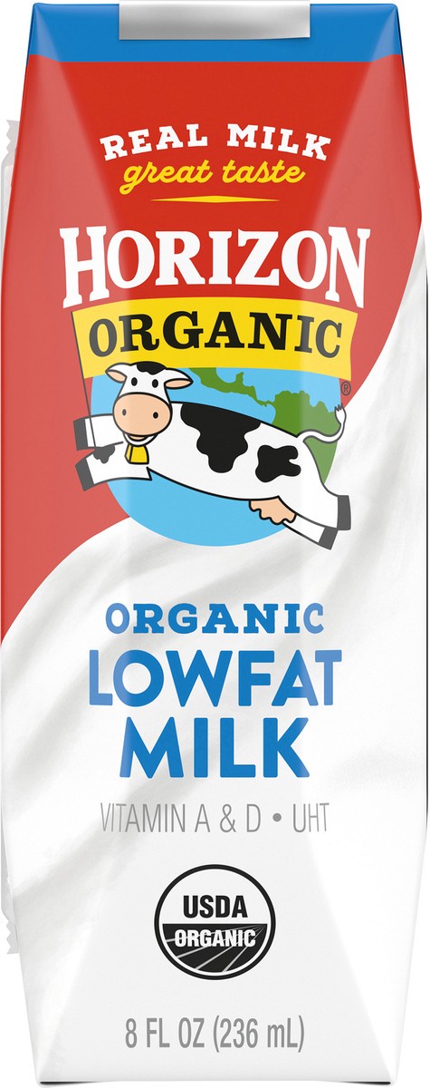 slide 8 of 14, Horizon Organic Lowfat Milk 8 fl. oz. Carton, 8 fl oz