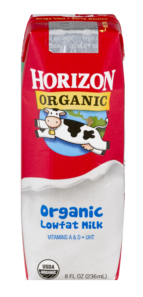 slide 1 of 1, Horizon Organic Lowfat Milk, 8 fl oz