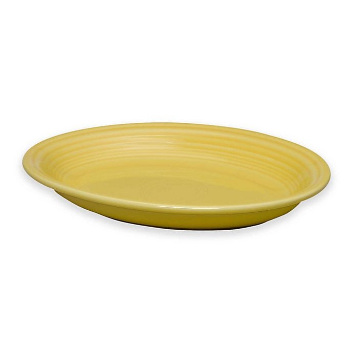 slide 1 of 2, Fiesta Oval Platter - Sunflower, 11.6 in