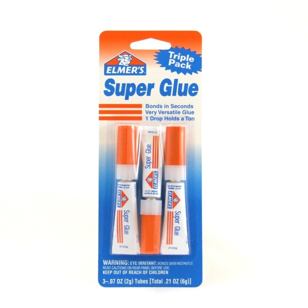 slide 1 of 1, Elmer's Super Glue, 3 ct