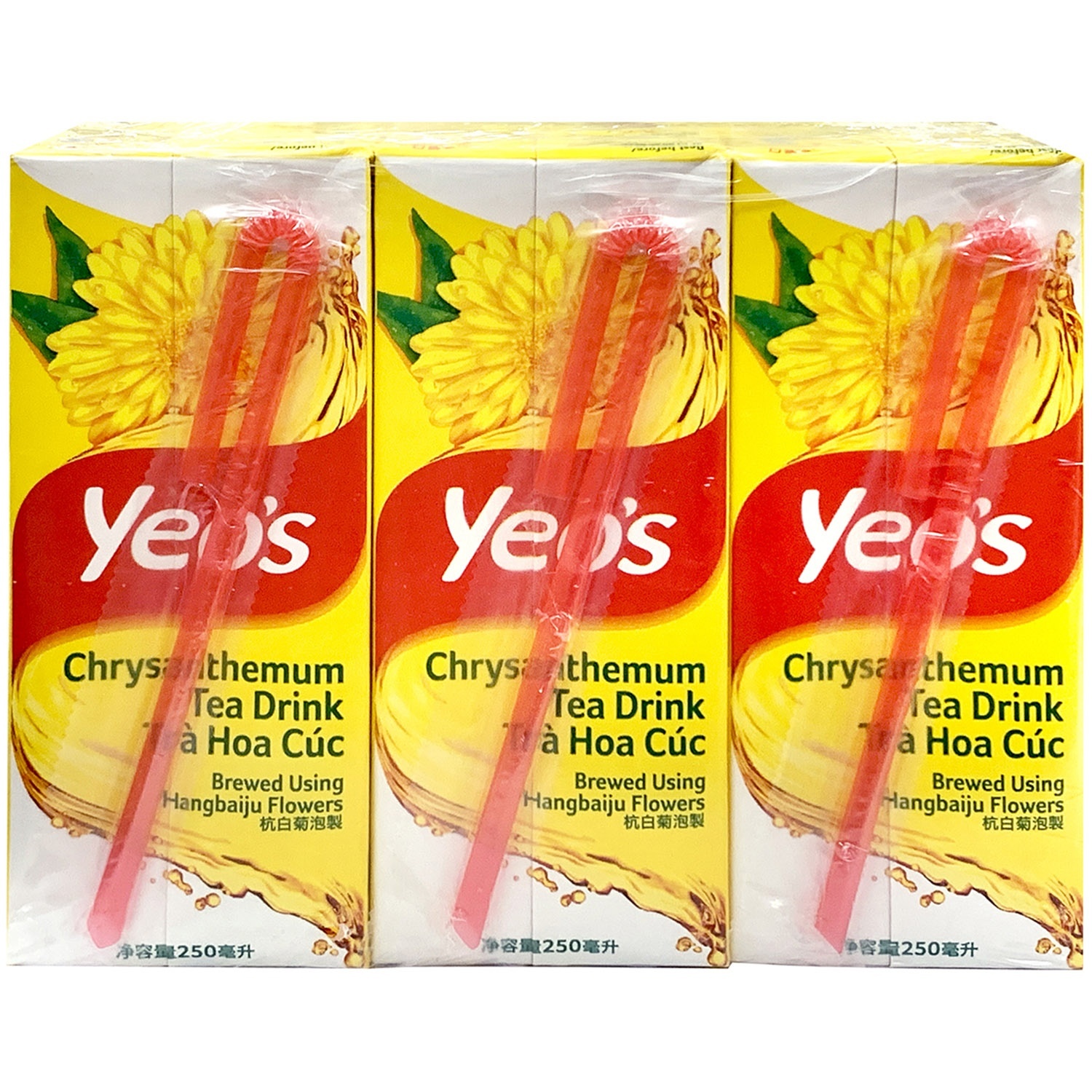 slide 1 of 1, Yeo's Chrysanthemum Tea Drink, 6 ct; 51 fl oz