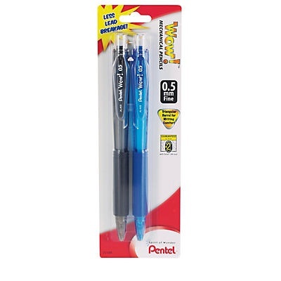 slide 1 of 1, Pentel Wow (0.5 Mm) Mechanical Pencils, 2 ct