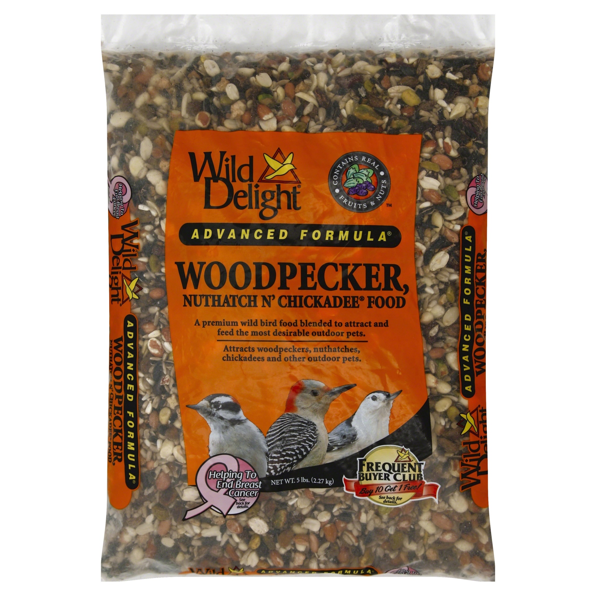 slide 1 of 5, Wild Delight Advanced Formula Woodpecker Nuthatch N' Chickadee Wild BIrd Food 5 lb, 5 lb