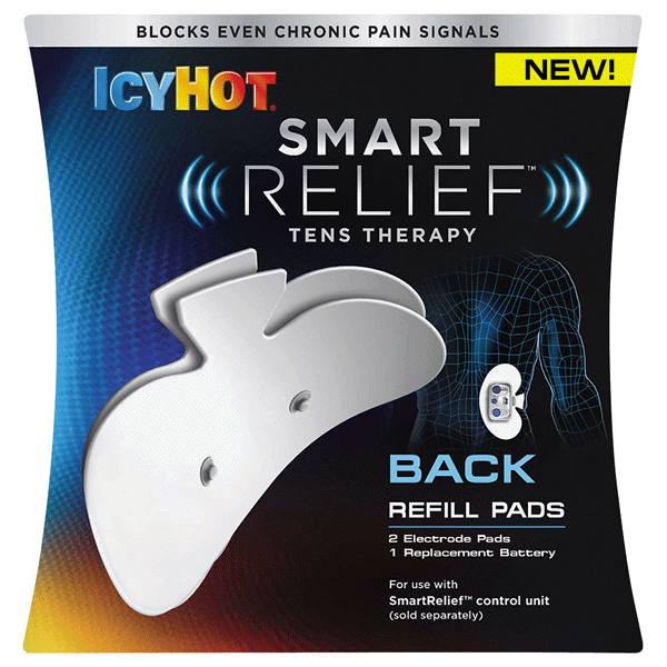 slide 1 of 1, Icy Hot Smart Relief Tens Therapy Back And Hip Refill Pads, 2 ct