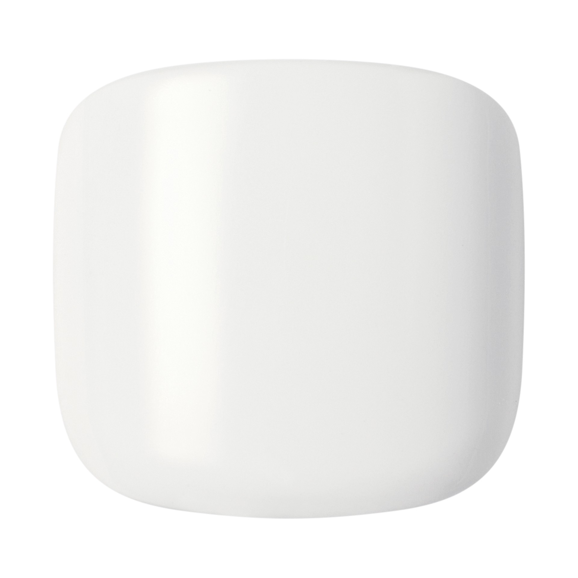 slide 5 of 5, imPRESS KISS imPRESS Color Square Press-On Toenails, White, 24 Pieces, 28 pc