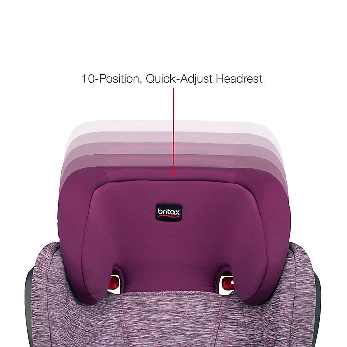 slide 4 of 7, Britax Highpoint 2-Stage Belt-Positioning Booster Car Seat - Mulberry, 1 ct