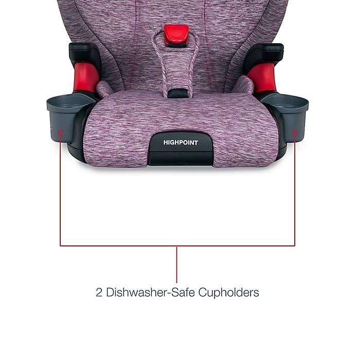 slide 5 of 7, Britax Highpoint 2-Stage Belt-Positioning Booster Car Seat - Mulberry, 1 ct