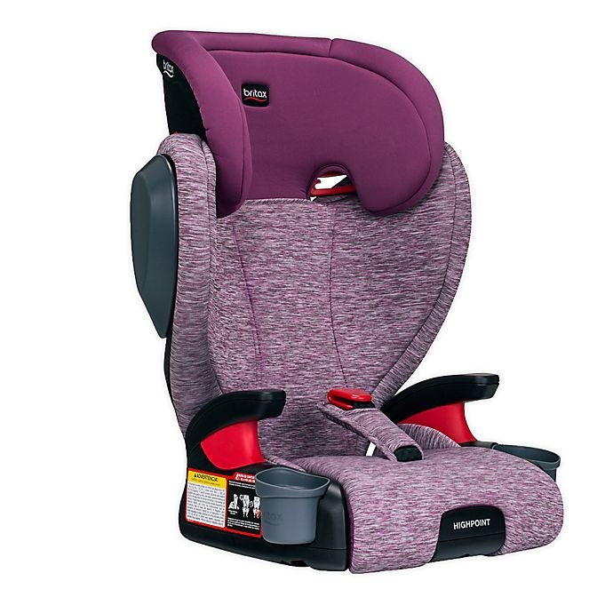 slide 1 of 7, Britax Highpoint 2-Stage Belt-Positioning Booster Car Seat - Mulberry, 1 ct