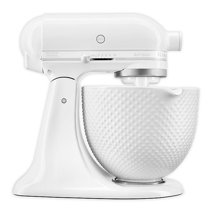 slide 1 of 1, KitchenAid Artisan Stand Mixer with Ceramic Hobnail Bowl, 5 qt