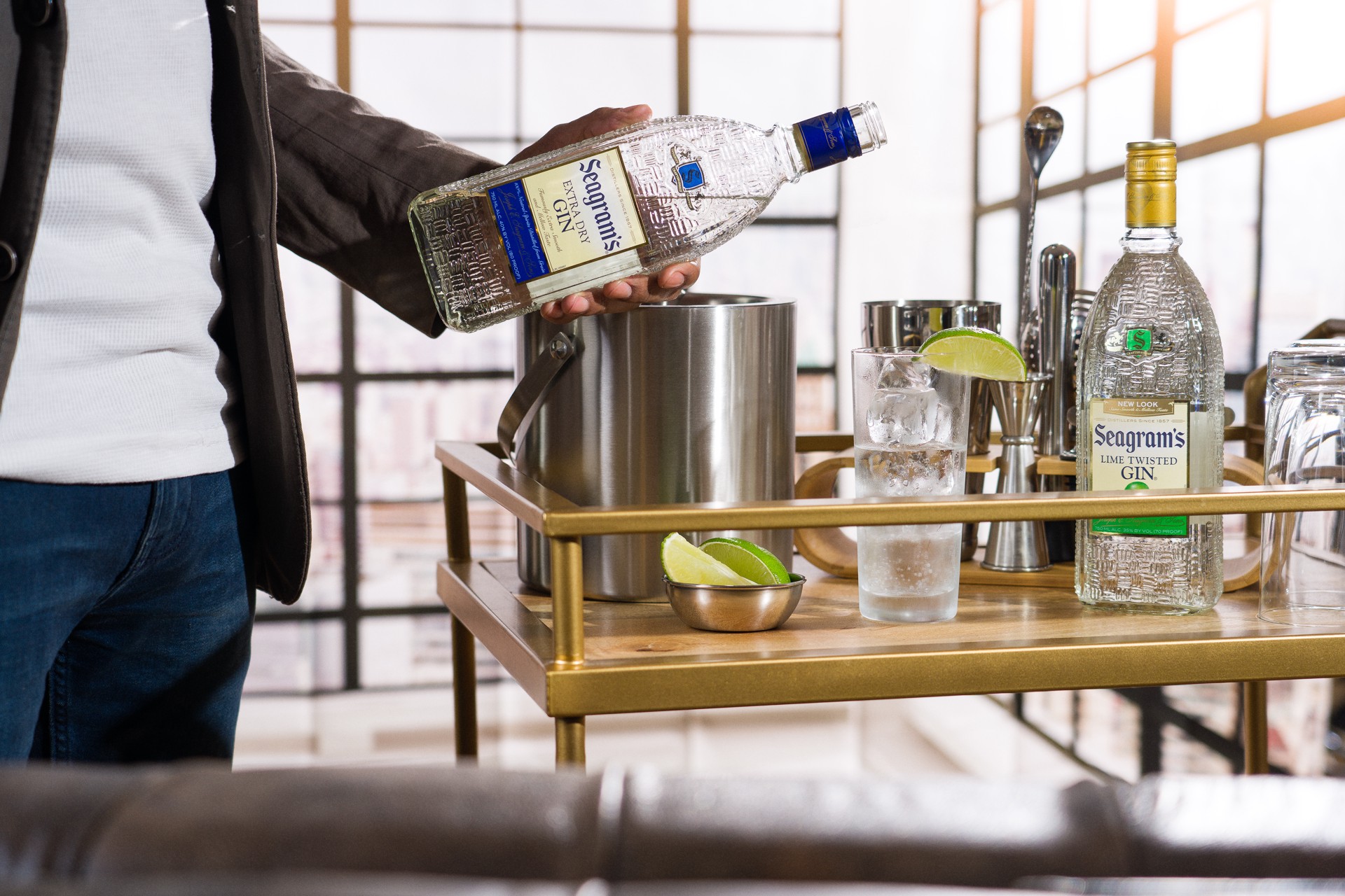 slide 4 of 8, Seagram's Seagrams Distillers Reserve Gin 750mL Bottle, 750 ml