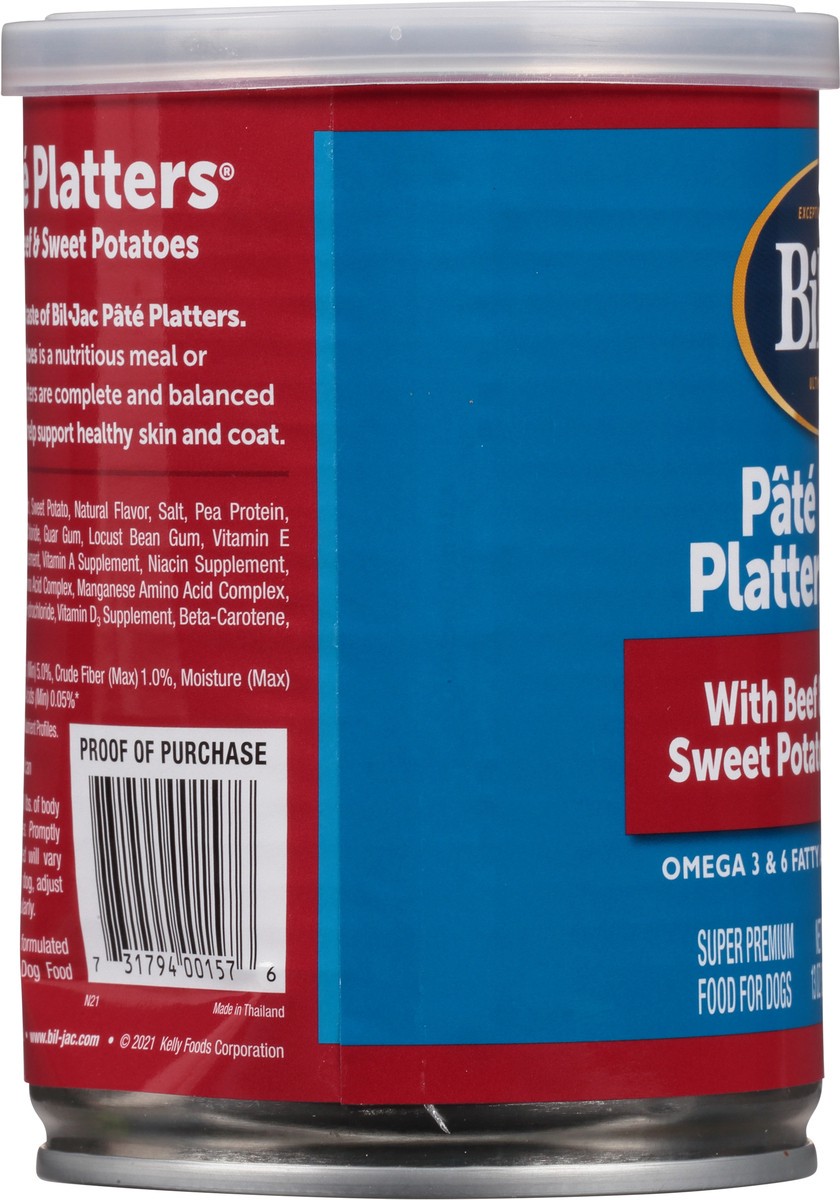 slide 6 of 9, Bil-Jac Pate Platters Super Premium Food for Dogs with Beef & Sweet Potatoes 13 oz, 13 oz