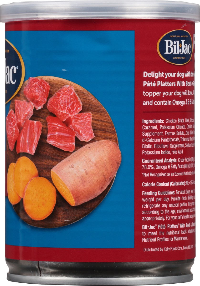 slide 2 of 9, Bil-Jac Pate Platters Super Premium Food for Dogs with Beef & Sweet Potatoes 13 oz, 13 oz